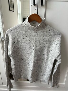 Contemporaine Maison Simons Speckled Grey Mock Neck Sweater XS